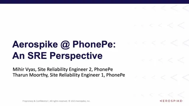 aerospike-phonepe-site-reliability