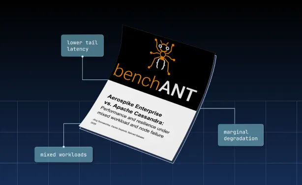 aerospike cassandra benchmark 1 5x