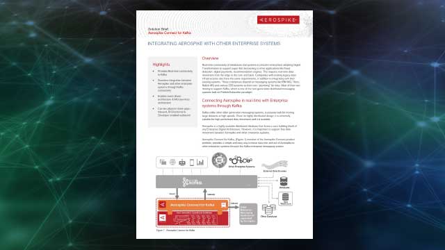 Aerospike Connect for Kafka Solution Brief