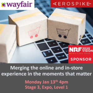 Wayfair and Aerospike at NRF 2020 event