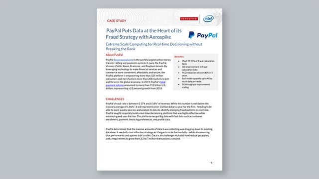 PayPal Puts Data at the Heart of its Fraud Strategy with Aerospike