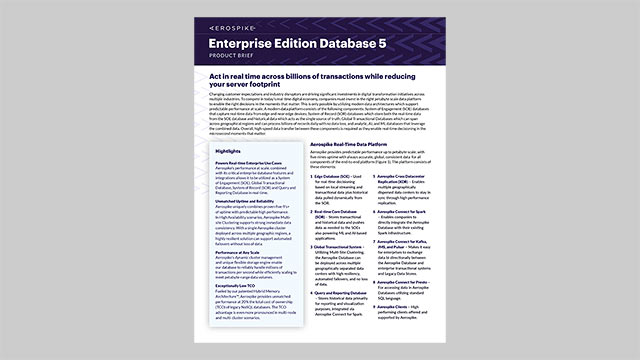 Enterprise Edition Database 5 Product Brief