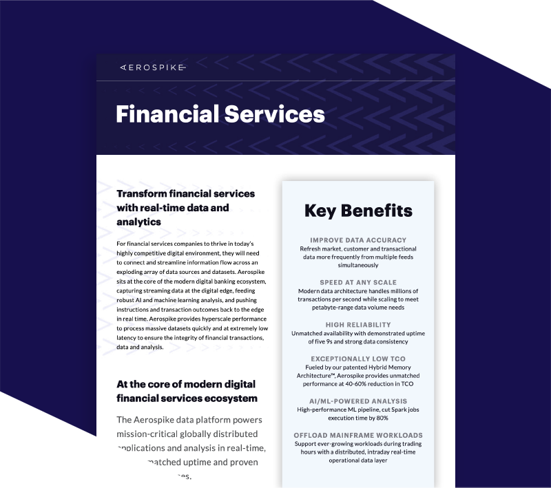 Financial Services Aerospike