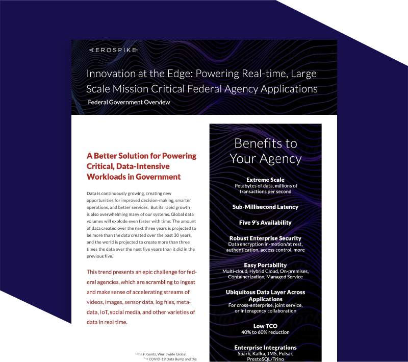 Innovation at the edge: Powering real-time, large-scale, mission critical federal agency applications