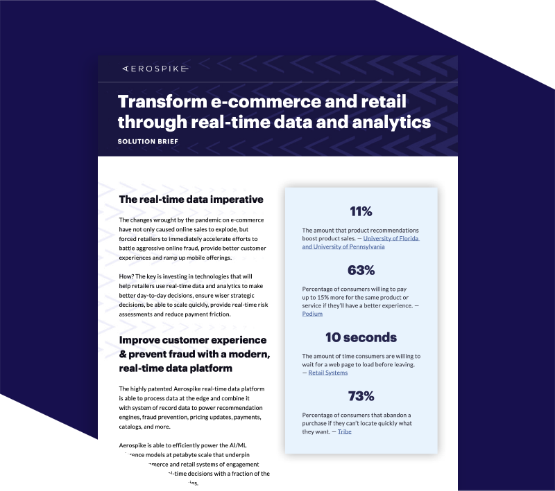 Transform e-commerce and retail through real-time data and analytics