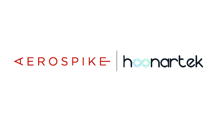 Hoonartek and Aerospike logo lockup
