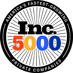 Inc. 5000 America's Fastest-Growing Private Companies award logo
