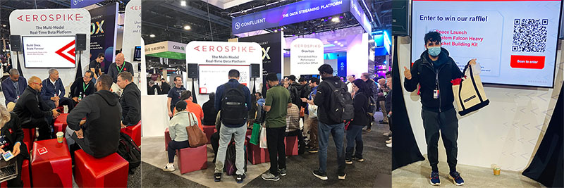 Aerospike booth at AWS re:Invent
