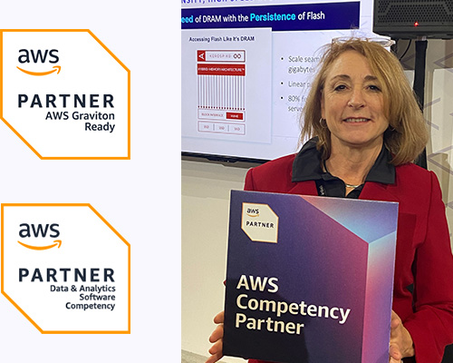 Aerospike AWS Competency Partner badges