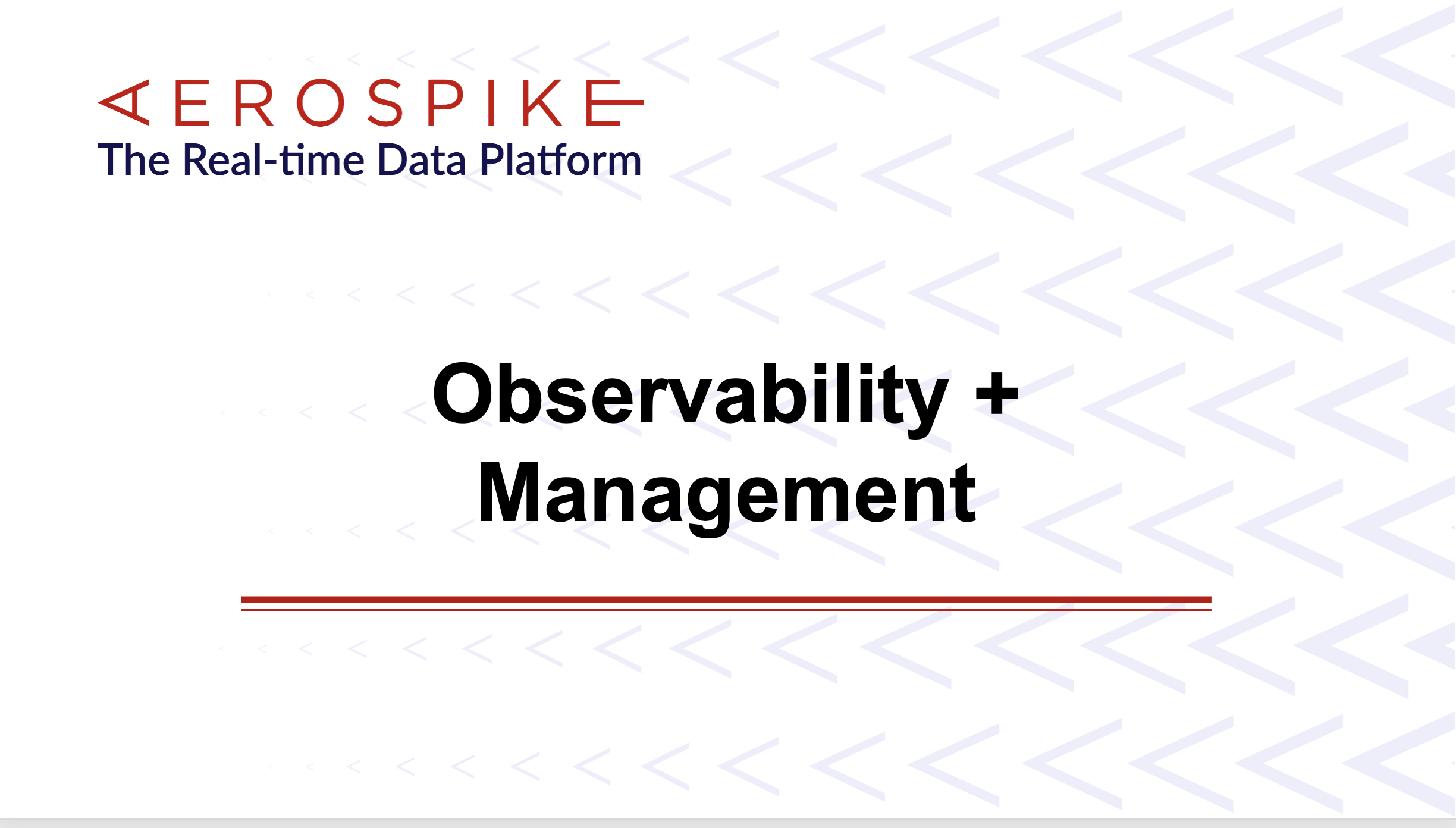 Observability and Management